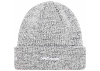 Supreme New Era Box Logo Beanie Heather Grey (FW23)