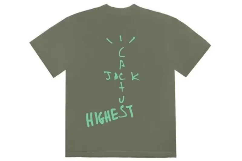 Travis Scott Jordan Cactus Jack Highest T-Shirt Olive