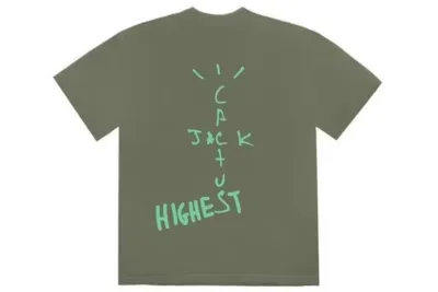 Travis Scott Jordan Cactus Jack Highest T-Shirt Olive
