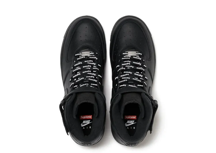 ★新品】Supreme Nike Air Force1Mid black27.5 Nike Air Force 1 Mid x Supreme 'Box Logo - Triple Black