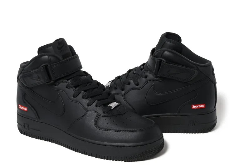 Nike Air Force 1 Mid Supreme Black
