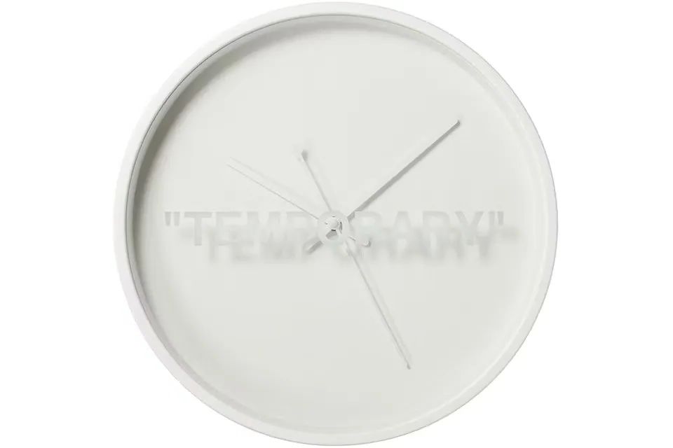 Virgil Abloh x IKEA MARKERAD &quot;TEMPORARY&quot; Wall Clock