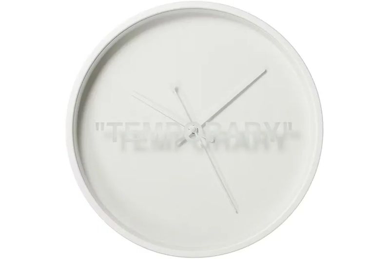 Virgil Abloh x IKEA MARKERAD &quot;TEMPORARY&quot; Wall Clock