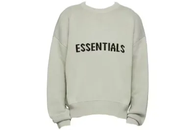 Fear of God Essentials SSENSE Exclusive Pullover Sweater Concrete
