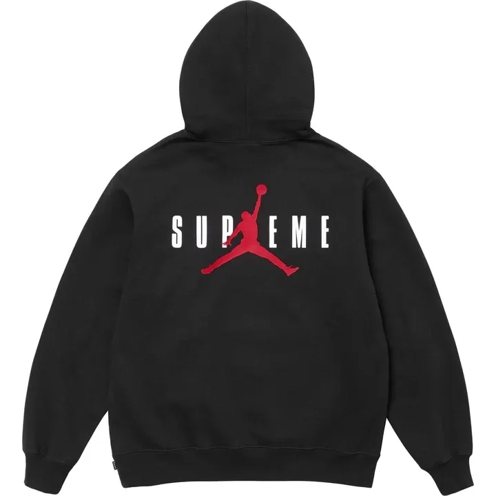 Supreme Air Jordan Hoodie Sweatshirt Black