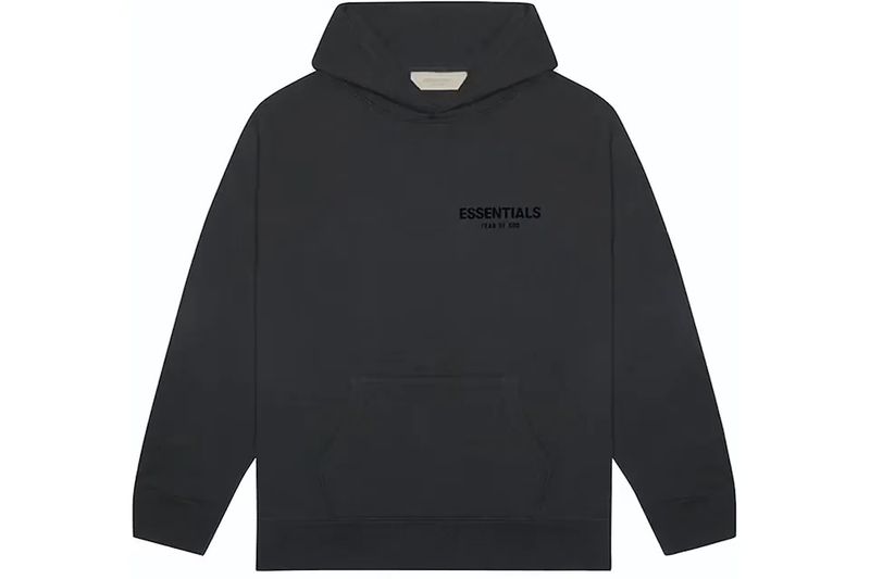 Fear of God Essentials Pullover Chest Logo Hoodie Stretch Limo/Black