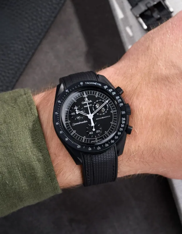 Pasek Omega X Swatch MoonSwatch Mission to The Moonphase - New Moon - Black Snoopy