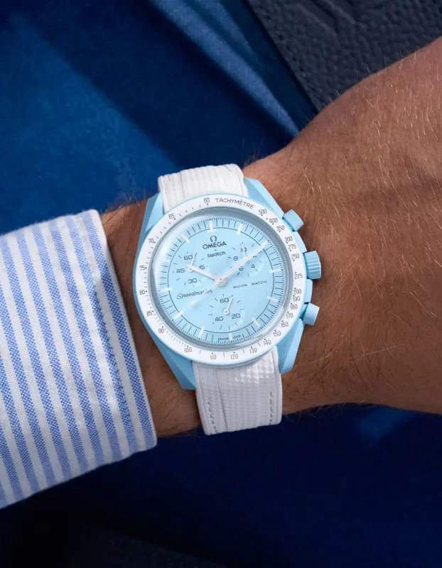 Pasek Omega X Swatch MoonSwatch Mission to Uranus White