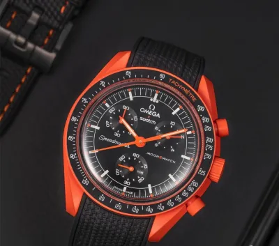 Pasek Omega X Swatch MoonSwatch Mission On Earth - Lava