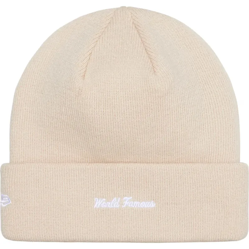 Supreme New Era Box Logo Beanie Stone (FW24)
