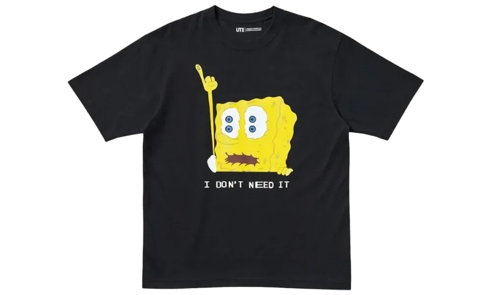 Uniqlo x CPFM Spongebob Squarepants UT Graphic Tee Black