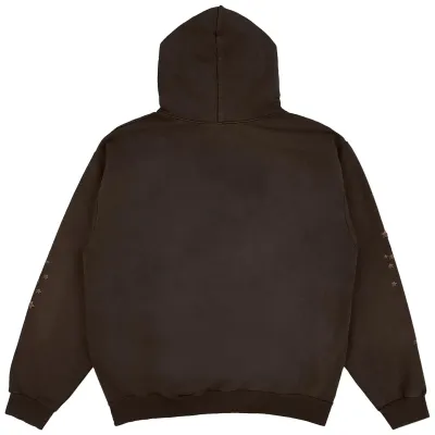 Travis Scott CJ x Sp5der Days Before Rodeo Hoodie Brown