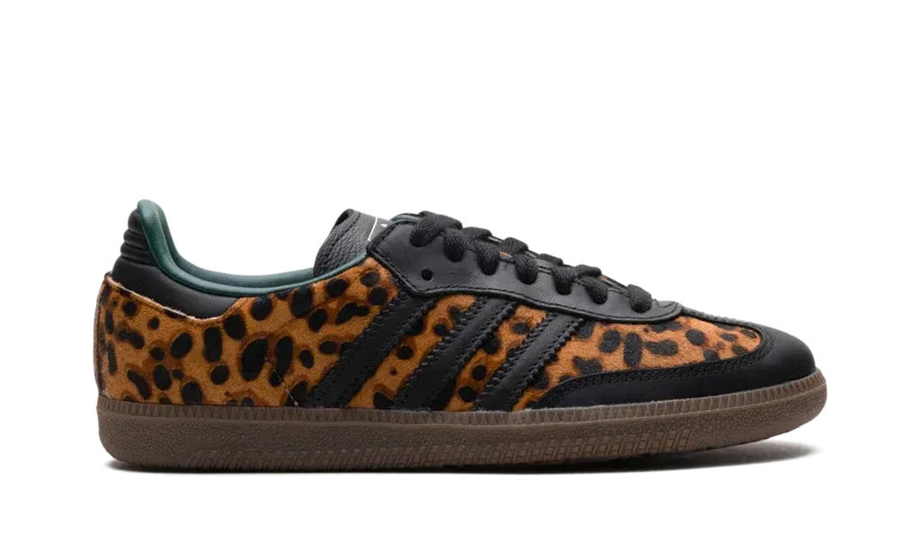 Adidas Samba OG Black Green Leopard (W)
