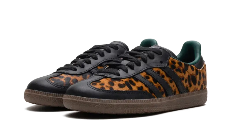 Adidas Samba OG Black Green Leopard (W)