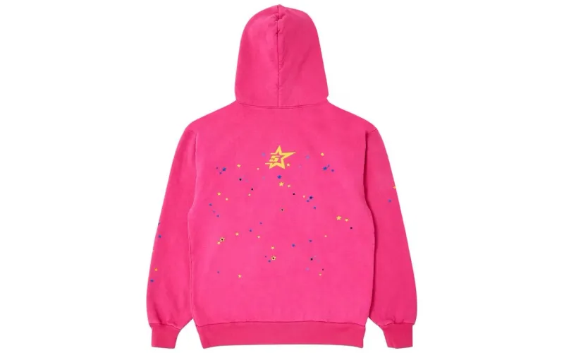 Sp5der PINK V2 Hoodie Pink