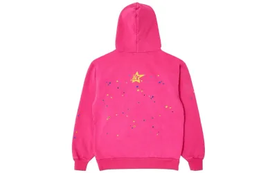 Sp5der PINK V2 Hoodie Pink