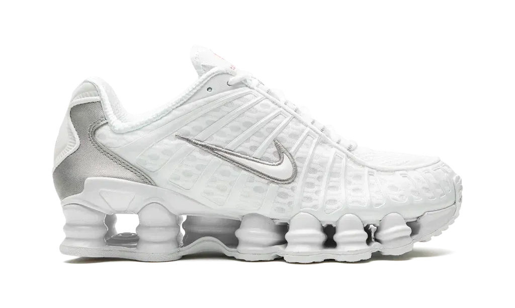 Nike Shox TL White Metallic Silver Max Orange (W)