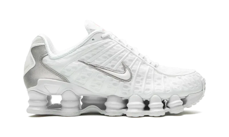 Nike Shox TL White Metallic Silver Max Orange (W)