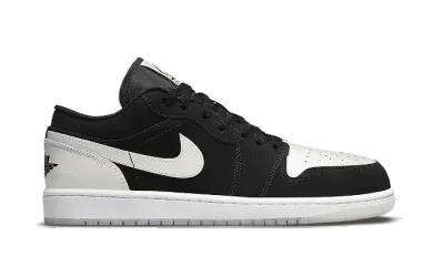 Nike Jordan 1 Low Black White Diamond