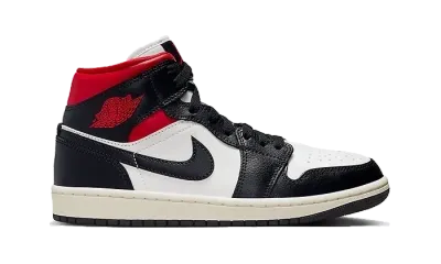 Air Jordan 1 Mid Black Gym Red