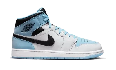 Air Jordan 1 Mid SE Ice Blue Black