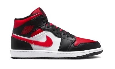 Nike Jordan 1 Mid Black Fire Red