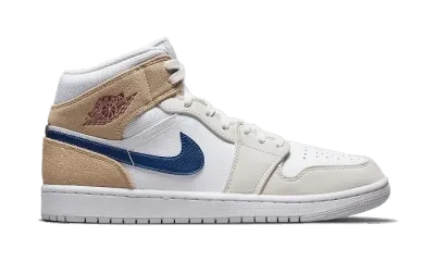 Nike Jordan 1 Mid Tan Suede