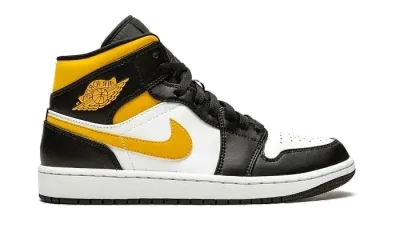 Nike Jordan 1 Mid White Pollen Black (GS)