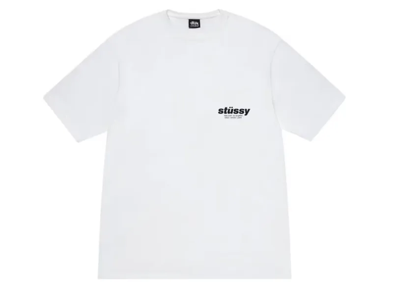 Stussy Rollers Tee White
