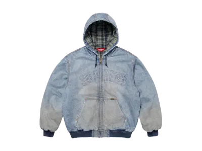 Supreme Reflective Arc Hooded Work Jacket Denim
