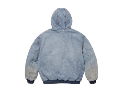 Supreme Reflective Arc Hooded Work Jacket Denim