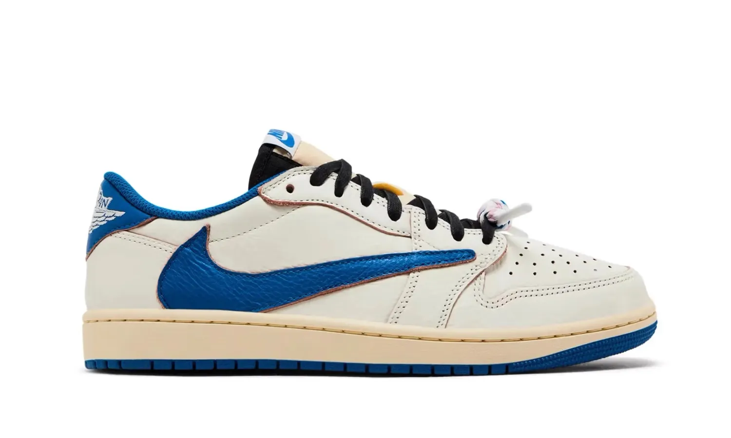 Air Jordan 1 Retro Low OG SP Fragment x Travis Scott Sail Military Blue 2025