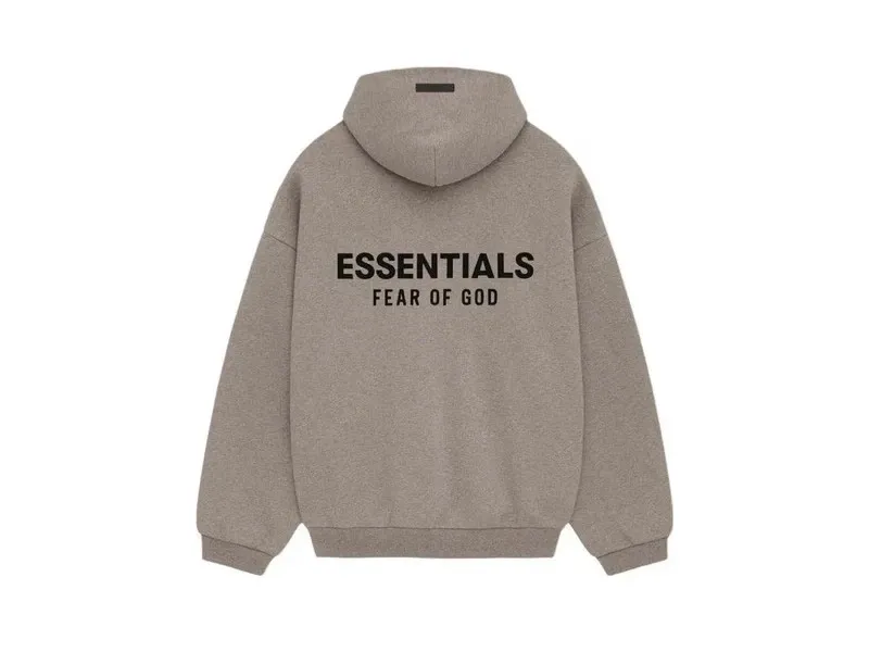Fear of God Essentials Fleece Hoodie Heather Gray (FW24)
