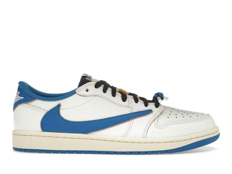 Air Jordan 1 Retro Low OG SP Fragment x Travis Scott Sail Military Blue 2025