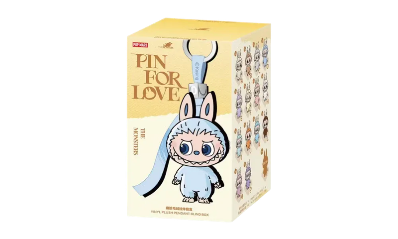 Pop Mart Labubu The Monsters Pin for Love Series Vinyl Plush Pendant (A-M) 1 Single Blind Box