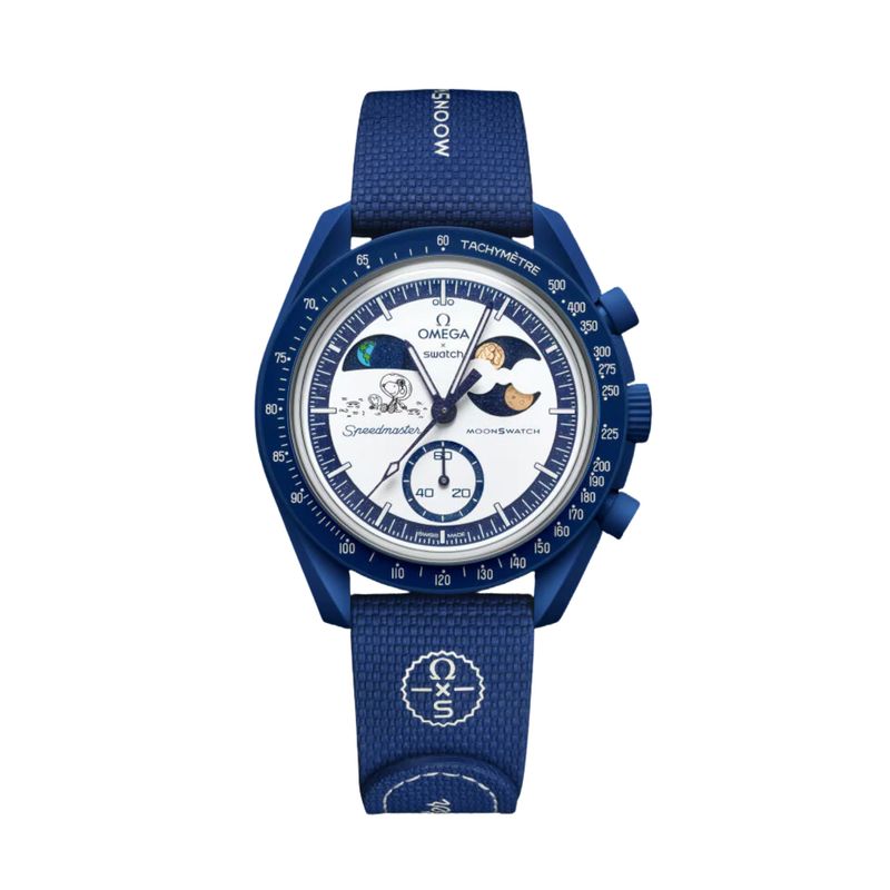 Swatch x Omega Bioceramic Moonswatch Mission To Earthphase Moonshine Snoopy Gold (07.10.2025)