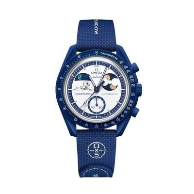 Swatch x Omega Bioceramic Moonswatch Mission To Earthphase Moonshine Snoopy Gold (07.10.2025)
