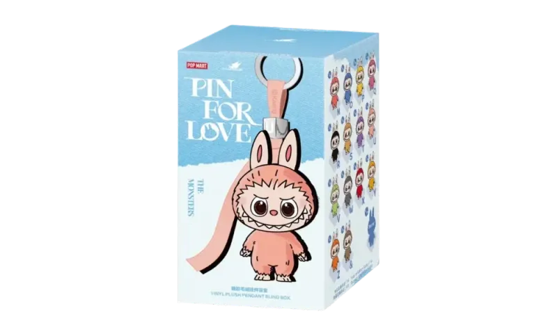 Pop Mart Labubu The Monsters Pin for Love Series Vinyl Plush Pendant (N-Z)