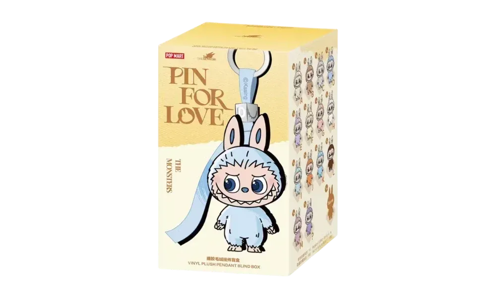 Pop Mart Labubu The Monsters Pin for Love Series Vinyl Plush Pendant (A-M) 1 Single Blind Box