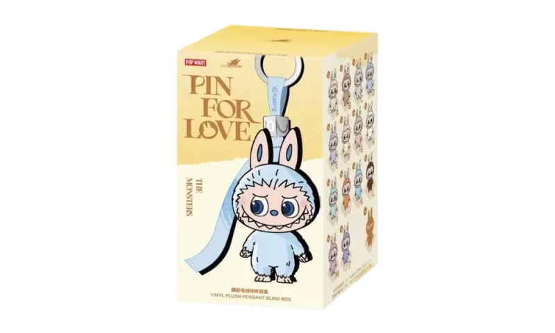 Pop Mart Labubu The Monsters Pin for Love Series Vinyl Plush Pendant (A-M) 1 Single Blind Box