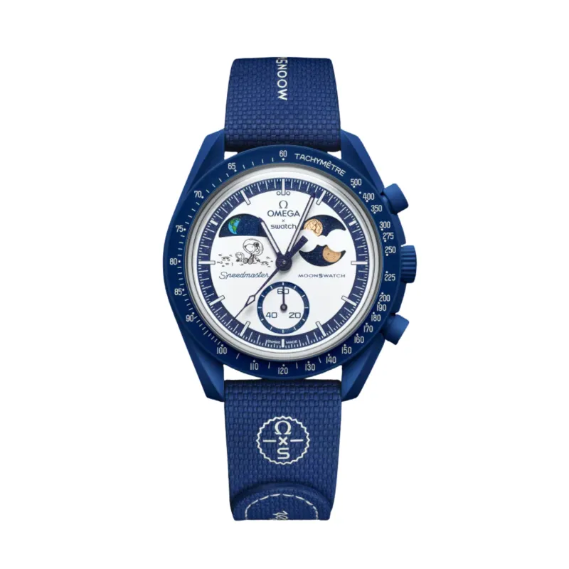 Swatch x Omega Bioceramic Moonswatch Mission To Earthphase Moonshine Snoopy Gold (07.10.2025)