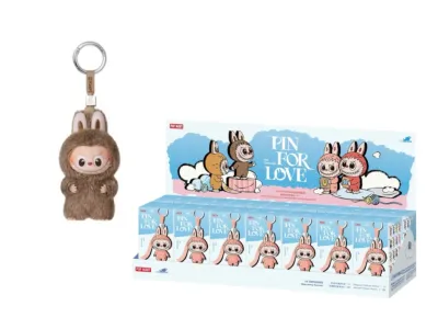 Pop Mart Labubu The Monsters Pin for Love Series Vinyl Plush Pendant (N-Z)