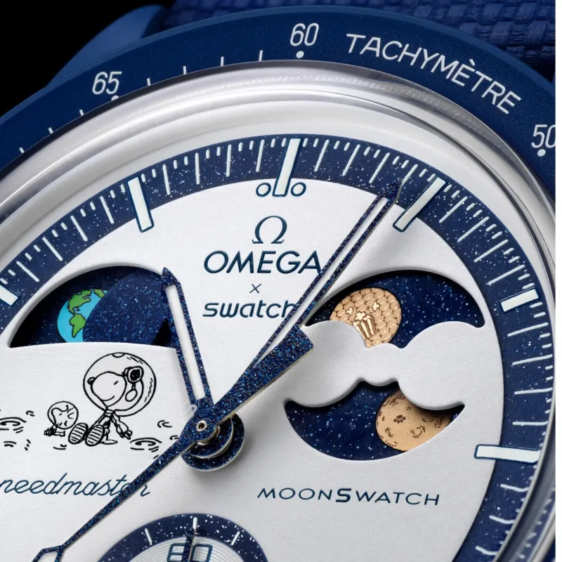 Swatch x Omega Bioceramic Moonswatch Mission To Earthphase Moonshine Snoopy Gold (08.09.2025)
