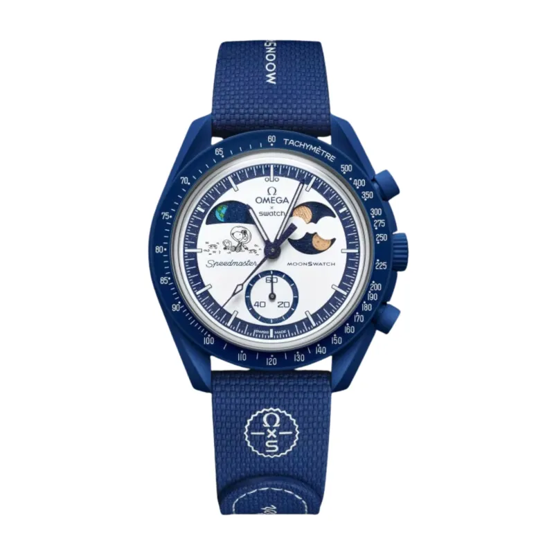 Swatch x Omega Bioceramic Moonswatch Mission To Earthphase Moonshine Snoopy Gold (08.09.2025)