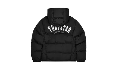 Trapstar Irongate Hooded Puffer Jacket Black (AW25)
