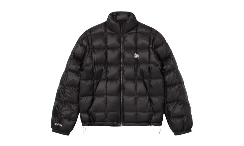 Stussy Midweight Puffer Jacket Black Classic Fit