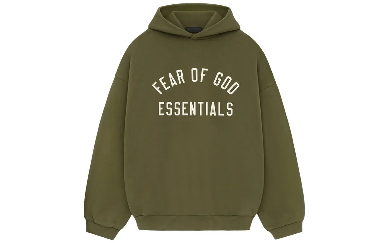 Fear of God Essentials Fleece Hoodie Military