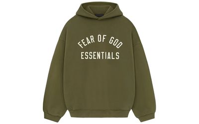 Fear of God Essentials Fleece Hoodie Military