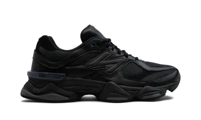New Balance 9060 Triple Black Leather