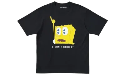 Uniqlo x CPFM Spongebob Squarepants UT Graphic Tee Black